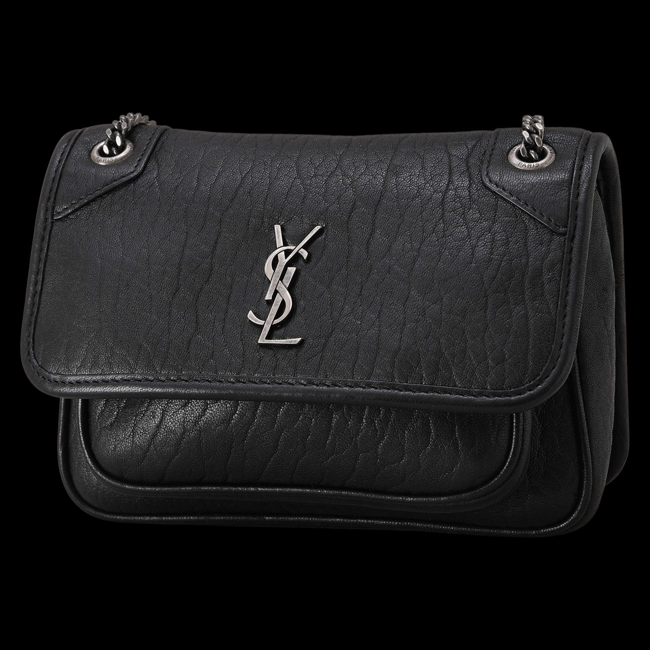 YVES SAINT LAURENT(USED)생로랑 828736 램스킨 니키 미니 숄더백
